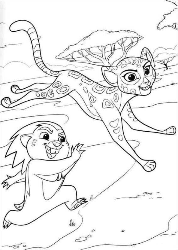 Coloring page Lion guard bunga fuli